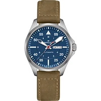 Hamilton H64655941 | Khaki Aviation Pilot Day Date 42MM Watch | Kavar Jewellers Brampton