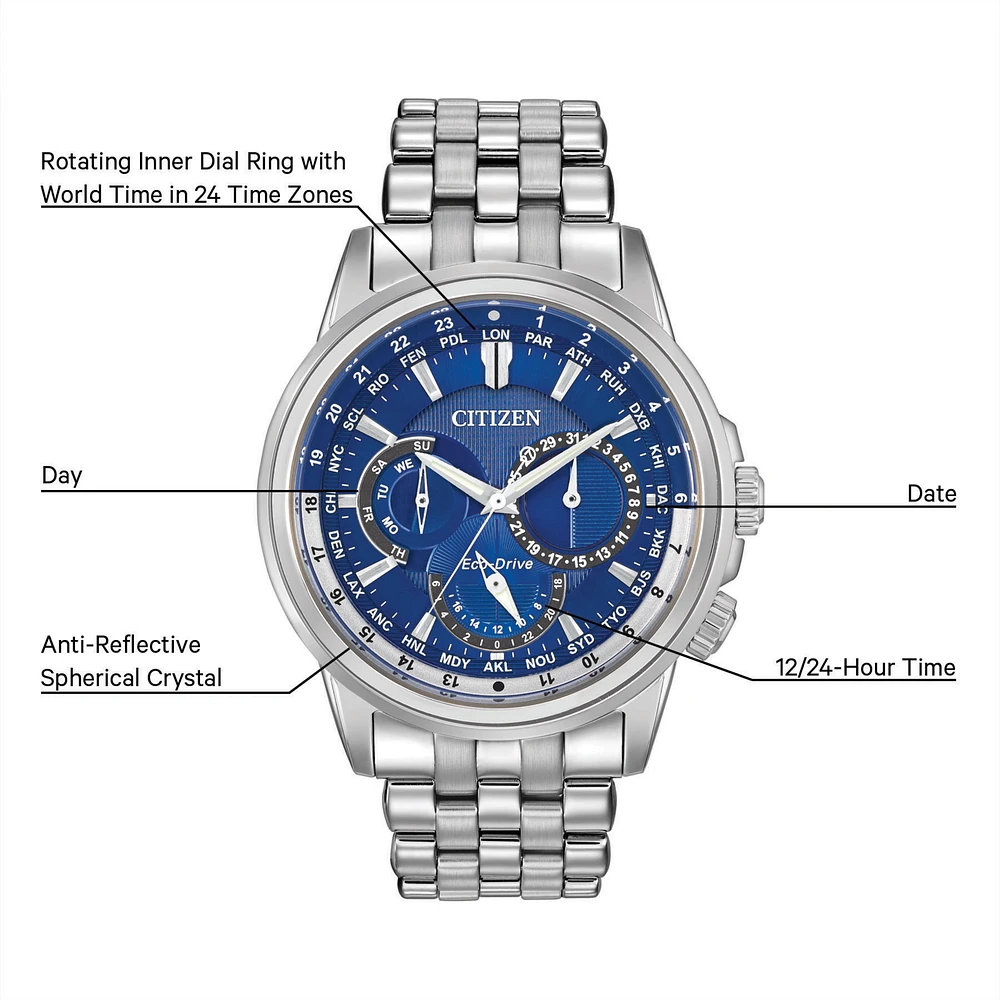 Calendrier Blue Dial 44MM Eco-Drive BU2021-51L