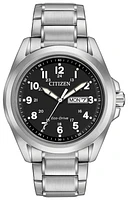 Citizen Chandler Black Dial 43MM Eco-Drive AW0050-82E