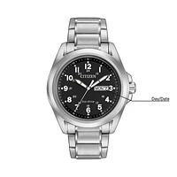 Citizen Chandler Black Dial 43MM Eco-Drive AW0050-82E