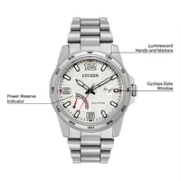 Citizen Prt Silver Dial 42MM Eco-Drive AW7031-54A