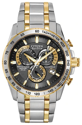 Citizen Perpetual Chrono A-T Black Dial 42MM Eco-Drive AT4004-52E