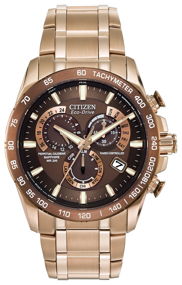 Perpetual Chrono A-T Brown Dial 42MM Eco-Drive AT4106-52X