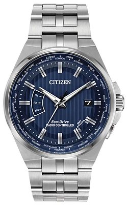 World Perpetual A-T Blue Dial 42MM Eco-Drive CB0160-51L