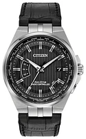 World Perpetual A-T Black Dial 42MM Eco-Drive CB0160-00E