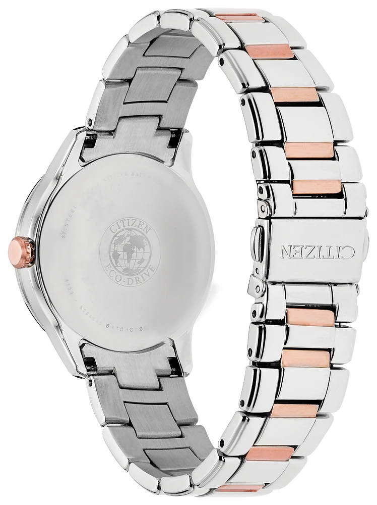 Silhouette Crystal White Dial 37MM Eco-Drive FD2016-51A