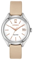 LTR - Long Term Relationship White Dial 34MM Eco-Drive FE6140-03A