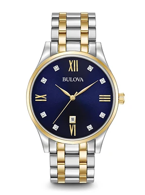 Classic Diamond Blue Dial 40MM Quartz 98D130