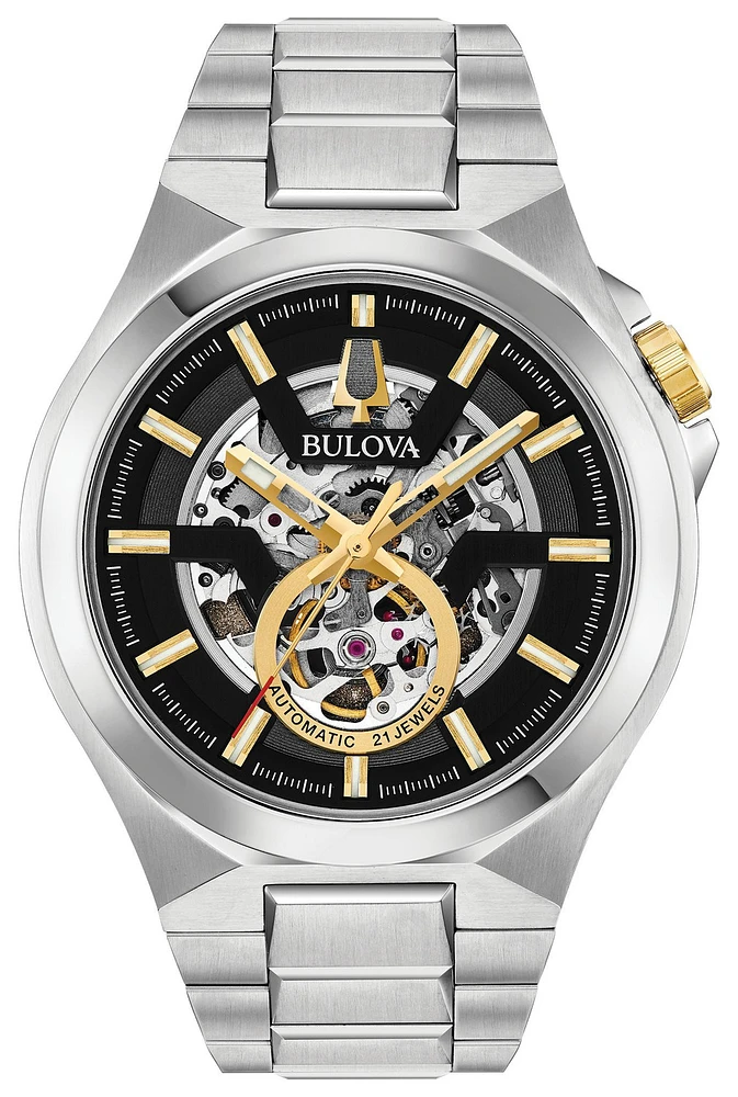 Maquina Black Skeleton Dial 46MM Automatic 98A224