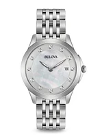 Classic Diamond Mother Of Pearl Dial 36MM 96P174