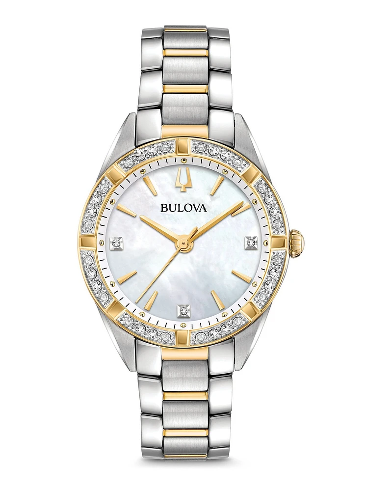 Sutton Diamond White Dial 33MM Quartz 98R263