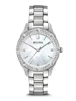 Sutton Mother of Pearl Dial 33MM Quartz 96R228