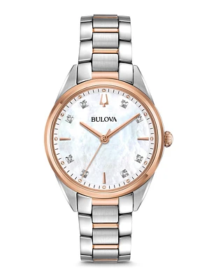 Bulova Sutton Mother of Pearl Dial 33MM Quartz 98P183