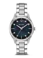 Sutton Diamond Black Dial 33MM Quartz 96P198