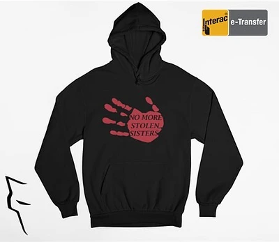 Handprint No More Stolen Sisters Hoodie - black