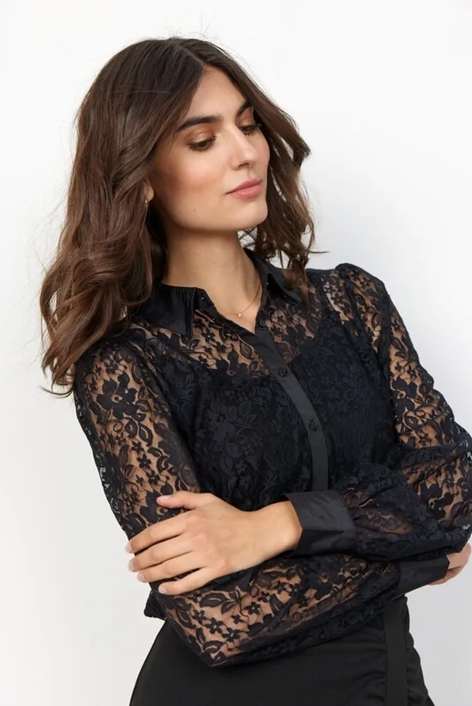 SHEER LACE BLOUSE