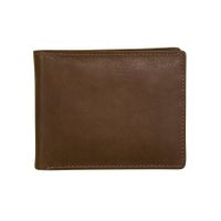 Men's Bifold Wallet with Center Flip