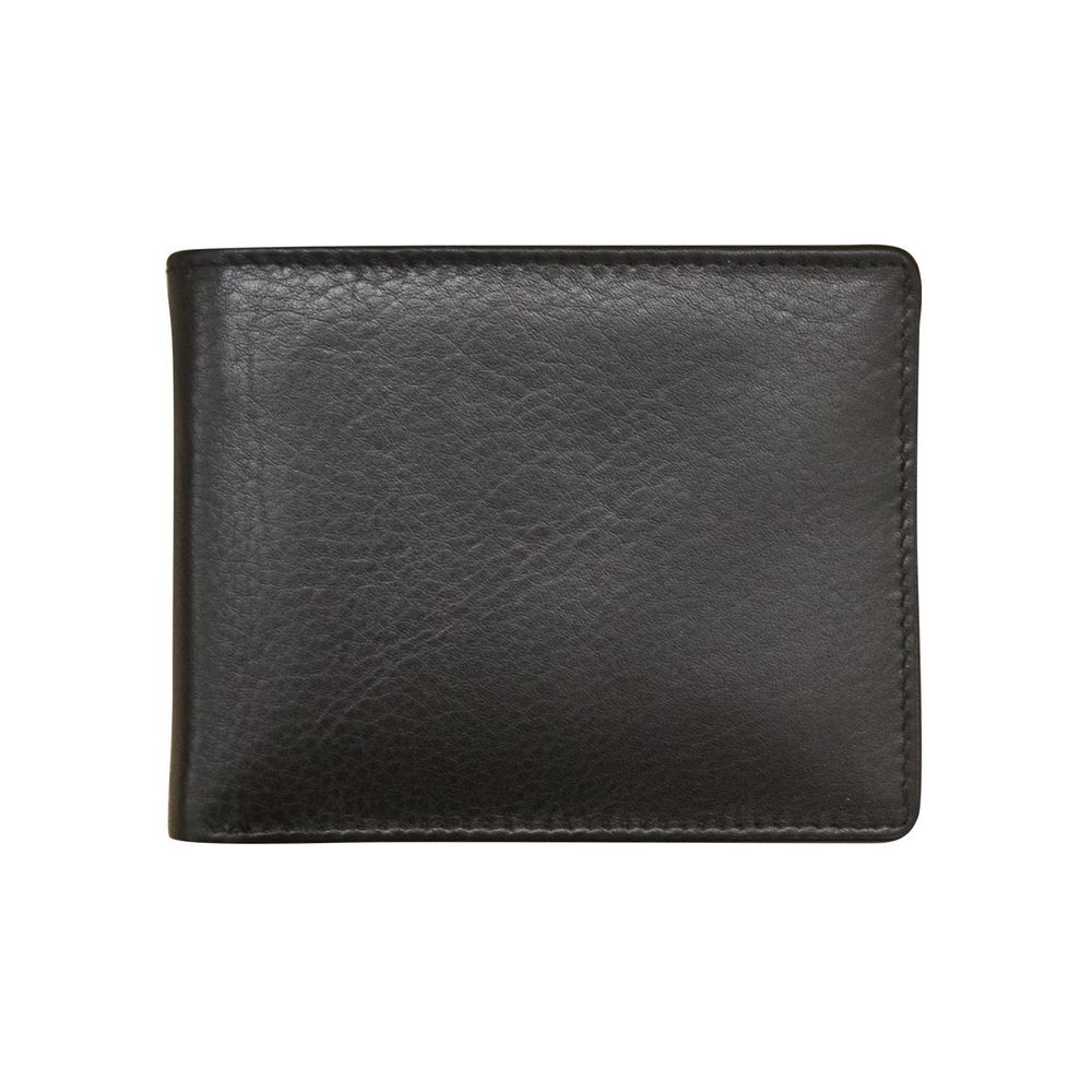 Men's Bifold Wallet with Center Flip