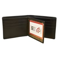 Men's Bifold Wallet with Center Flip