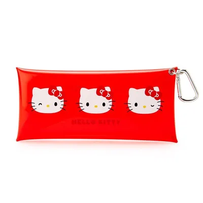 Sanrio Clear Mini Pouch Long Hello Kitty