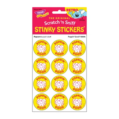 Scratch 'n Sniff Stinky Stickers Popcorn Poppin' Good