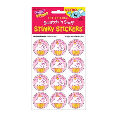 Scratch 'n Sniff Stinky Stickers Whipped Cream Happy Birthday