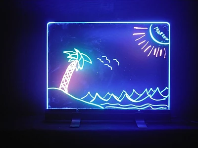 Tableau à dessin illuminé