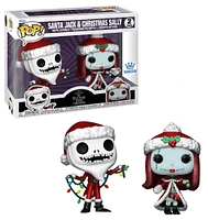 Ck32 Santa Jack And Christmas Sally Diamond Funko Excl. 2 Pack