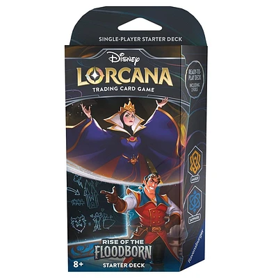 Lorcana Starter Deck Rise Of The Floodborn Evil Queen Gaston