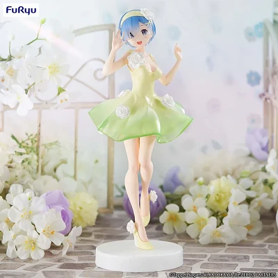 Trio Try It Figure - Rem Flower Dress (Green)