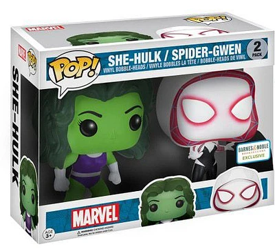 She-Hulk : At1394 She-Hulk / Spider-Gwen 2 Pack B&N
