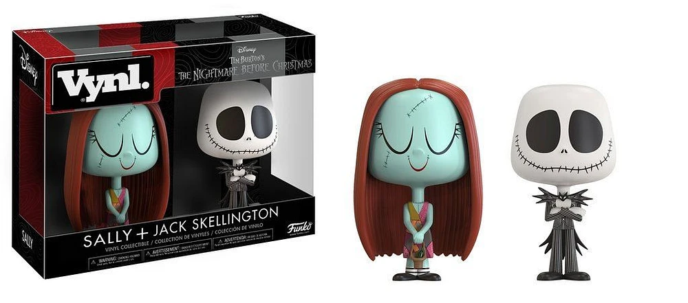Nightmare Before Christmas : EX71 Sally + Jack Skellington Vynl