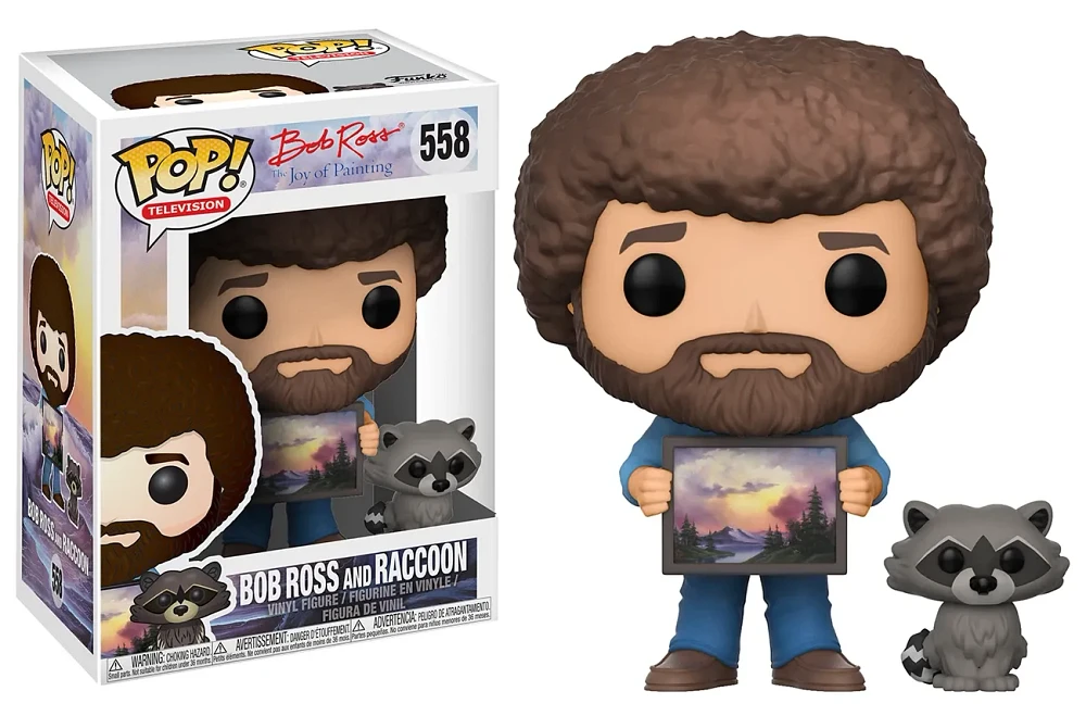 Bob Ross : ES107 Bob Ross and Raccoon 558