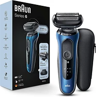 Braun Solo Series 6: 6020S Wet and Dry Electric Shaver with Precision Trimmer,  Blue