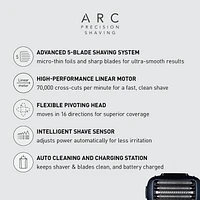 Panasonic  ESLV97-K  Arc5 5-Blade Wet/Dry Electric Shaver with Cleaning Station