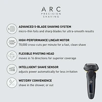 Panasonic ESLV67 Premium 5-blade Wet & Dry Electric Shaver, ARC5  Black