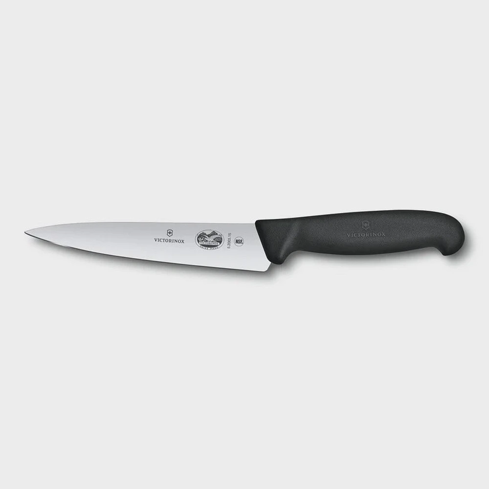 CHEFS 15CM 6 STRAIGHT BLACK VICTORINOX