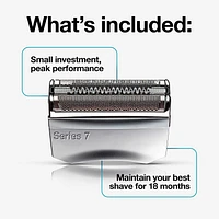 Braun 70S  Series 7 Foil and Cutter Replacement Head, Silver