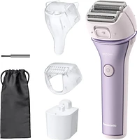 Panasonic Close Curves Wet-Dry Ladies Shaver with Bikini Attachment, Purple, ES-WL80-V