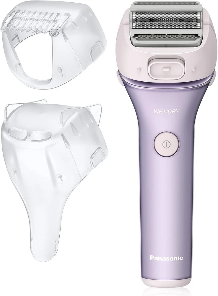 Panasonic Close Curves Wet-Dry Ladies Shaver with Bikini Attachment, Purple, ES-WL80-V