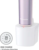 Panasonic Close Curves Wet-Dry Ladies Shaver with Bikini Attachment, Purple, ES-WL80-V