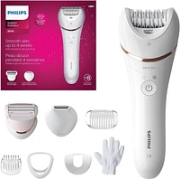 Philips Wet & Dry Epilator Series 8000 - 8 attachments