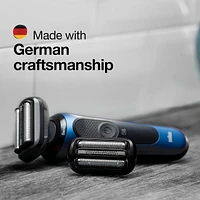 Braun Series 5 53B foil and cutter replacement head black. Series 5 and Series 6