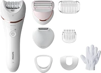 Philips Wet & Dry Epilator Series 8000 - 8 attachments