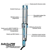 BPRO FLAT IRON OPTIMA  1"  SS TITANIUM