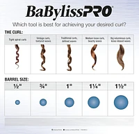BaBylissPRO Nano Titanium 1" Curling Wand, BNTW100NUC