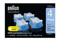 Braun Clean & Renew Refill Cartridges for Clean & Charge Systems 4pk (CCR4)