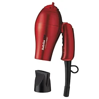 BaBylissPRO Ceramix Xtreme Travel Hairdryer, Red, BAB053C