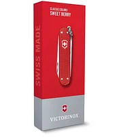 Victorinox Swiss Army Classic SD Alox 58 mm 5 Function Small Pocket Knife - Sweet Berry Red