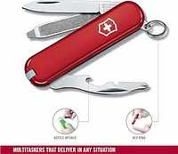 Victorinox Rally 9 Function Pocket Knife 58mm - Red